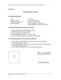 Lampiran 1 format daftar riwayat hidup 608. Contoh Formulir Daftar Riwayat Hidup Kosong Pdf Temukan Contoh