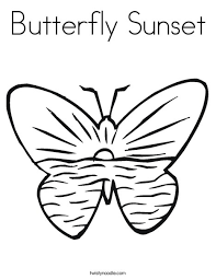 Did you scroll all this way to get facts about sunset coloring page? Butterfly Sunset Coloring Page Twisty Noodle