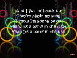 I've been looking and every tab says it goes in f# but it doesn't sound right to me. Miley Cyrus Party In The Usa Lyrics Youtube