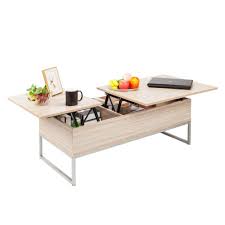 Maple and mahogany table with hidden storage. Amaker Lift Top Coffee Table Hidden Compartment Lift Tabletop Imitation Stylish Modern Contemporary Traditional Home Decor Furniture Wooden Laptop Tables With Built In Shelf With Divider Buy Online In Cayman Islands At Cayman Desertcart Com