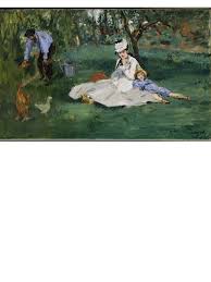 The two saw each other often over the course of the summer, occasionally join by auguste renoir. Edouard Manet The Monet Family In Their Garden At Argenteuil 1874 Baby One Piece By Museumshop3 Redbubble