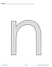 Free Printable Lowercase Letter N Q Tip Painting Printables Letter N Worksheets Like These Are Per Uppercase And Lowercase Letters Letter N Worksheet Letter N