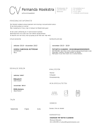 Voorbeeld Cv Schoonmaakster Informatie Voor Een Geslaagde Sollicitatie