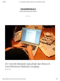 5 contoh makalah yang baik dan benar pdf contoh makalah bhs indonesia dan lainnya. 15 Contoh Makalah Yang Baik Dan Benar Cara Membuat Makalah Lengkap Pdf