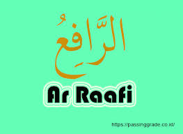Berikut ini 99 asmaul husna, teks arab dan latin al husna merupakan bentuk muannats dari al ahsan (الأحسن). Ar Raafi Artinya Pengertian Makna Dalil Dan Penjelasan