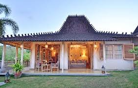 Dari bagian depan, belakang, kanan, dan kiri rumah. Desain Rumah Joglo Modern Yang Unik Minimalis Bang Izal Toy