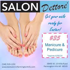 Get Ready For Easter By Coming In For A Manicure And Pedicure This Service Is Only 35 When You Present This Pr Salon Promotions Manicure And Pedicure Salons