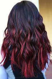 Black And Maroon Hair Ombre Hair Looks That Diversify Common Brown And Blonde Ombre Hair Hair Color Burgundy Red Ombre Hair Hair Styles
