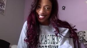 Try this mysterious violet variant of burgundy hair color in an ombre style, to 'lift' dark brown or black hair. Dying Dark Brown Hair To Dark Red Burgundy Hair Youtube