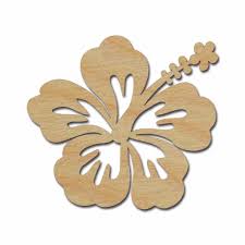 Hibiscus plants are beautiful flowering shrubs. Hibiscus Flower Unfinished Wood Shape Artistic Craft Supply Artistic Craft Supply