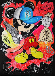 Mickey and donald christmas parade 2015. Clem Gangsta Mickey Eden Fine Art Gallery