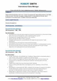 If you will be distributing your résumé at a career fair or networking event, then it is wise to include an International Sales Manager Resume Samples Qwikresume