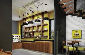Modern Fast Food Restaurant Interior Design Hail Saudi Arabia Cas Modern Restaurant Design Restaurant Interior Design Restaurant Interior