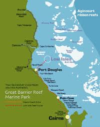 It extends from the tip of cape york peninsula in the north to bundaberg in the south. Great Barrier Reef Islands Low Isles Map