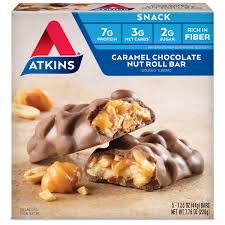 They cost $19.75, making them around $1.65 per bar. Caramel Chocolate Nut Roll Atkins
