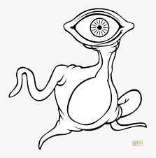 When the online coloring page has loaded, select a color and start clicking on the picture to color it in. Scary Monster Coloring Pages Creepy Coloring Pages Png Image Transparent Png Free Download On Seekpng