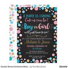 Gender Reveal Invitation Baby Shower Boy Or Girl Zazzle Com Gender Reveal Invitations Gender Reveal Party Invitations Gender Reveal Baby Shower Invitations