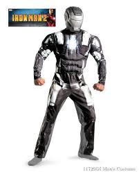 Always Sunny Birds Of War Costume Mens Classic Muscle Iron Man 2 War Machine Costume In Stock New Iron Man Ironman Costume Iron Man