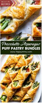 Prosciutto Asparagus Puff Pastry Bundles Recipe In 2020 Prosciutto Asparagus Appetizer Recipes Puff Pastry Appetizers