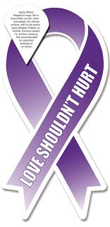 Puzzle ribbon = autism awareness. Stock Domestic Violence Awareness Love Shouldn T Hurt Ribbon Shaped Car Magnet