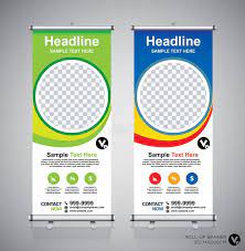 Roll Up Banner Design Template Vertical Abstract Background Pull Up Design Modern X Banner Rectangle Size Stock Vector Illustration Of Abstract Corporate 107543866