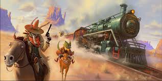 Animal Train Robbery Train Illustration Train Cartoon Train
