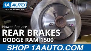 How To Replace Rear Brakes 02 10 Dodge Ram 1500 Youtube