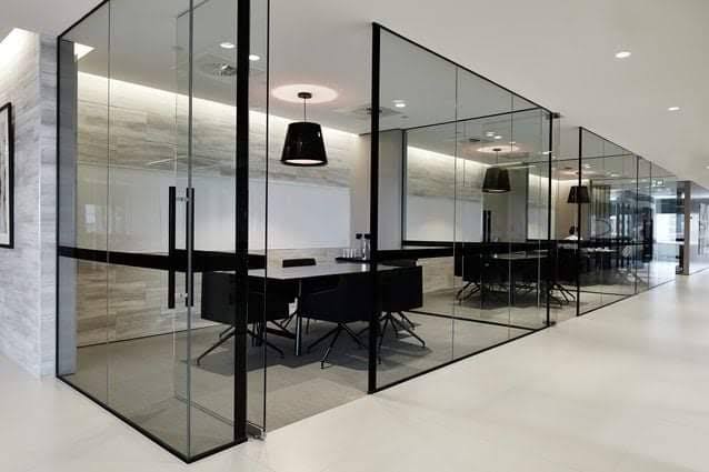 Office glass partition with door profile tafan glass product image