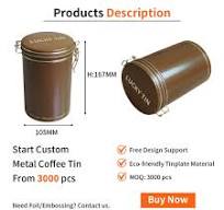 Luckytin Factory Custom Coffee Bean Tinplate Can Packaging ...