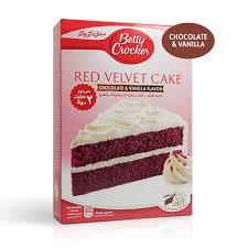How to make red velvet cake a combination of ingredients such as vinegar, red food coloring, cocoa powder and buttermilk is what makes this cake so unique. Betty Crocker Red Velvet Cake Mix Chocolate Vanilla 480 Gm Cake Dessert Mixes Lulu Kuwait