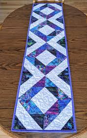 Quilted Table Runner Table Runner Purple And Blue Colorful Table Runner Mother S Day Gift Gift For The Home Housewarming Gift Ortuler Table Runners Ve Resim
