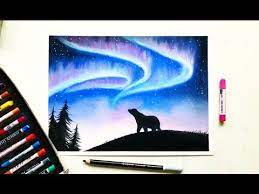 Of course, with the right materials, proper technique, and a bit of effort, you can learn how to create your own beautiful oil pastel paintings. Drawing The Northern Lights Aurora Borealis With Soft Pastels Leontine Van Vliet Youtube Northern Lights Art Oil Pastel Drawings Soft Pastel Art