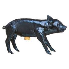 Vintage piggy bank perfect little fat pig for the collector. Harry Allen Navy Blue Piggy Bank Waiting On Martha