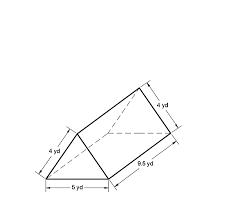 How to calculate the surface area of a triangular prism? Find The Surface Area Of The Triangular Prism The Area Of The Base Is 7 75 Yd 2 Study Com