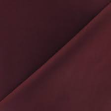 Tissu Popeline De Coton Bordeaux Mpm