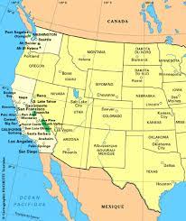 À quoi les zones colorées en jaune sur la carte suivante. Carte Etats Unis Plan Etats Unis Routard Com