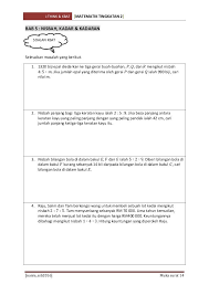 Latihan Ithink And Kbat Math Form 2