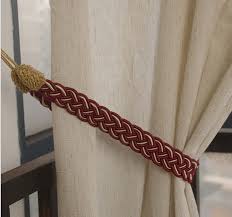 If you love the look of curtain tie backs but don't love the idea of attaching them to your walls to install them, why not try a diy curtain tie back that doesn't require drilling? 5 Pairs Rope Cord Curtain Tiebacks Holdback Braided Living Room Bedroom 10colors Diy Accessory Tie String Free Shipping New Curtain Tieback Curtain Rope Tiebackscurtain Tieback Rope Aliexpress
