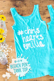 This post may contain affiliate links. Diy Bleach Pen Tank Top