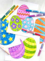 Easter is a special time of year when families get together to eat their favorite foods, and games like easter egg rolling and egg hunts are played by children. Free Printable Easter Egg Coloring Pages For Kids