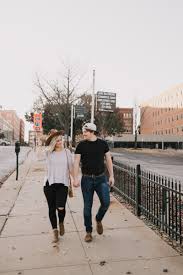Casual Downtown Kansas City Engagement Photographer Www Alyssabarletter Com City Engagement Photos City Engagement Pictures Fall Engagement Pictures