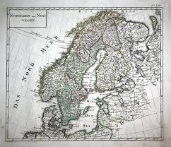Unsere karte zeigt diverse straßen, städte, seen, inseln, flughäfen und vieles mehr! Schweden Und Norwegen Schweden Sverige Norway Norwegen Karte Map Kupferstich Copper Engraving Antique Print Von Sotzmann Daniel Friedrich 1754 1840 1800 Karte Antiquariat Steffen Volkel Gmbh
