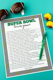 Bart starr was mvp of the first two super bowls. Super Bowl Trivia Game Free Printable Question Cards Play Party Plan