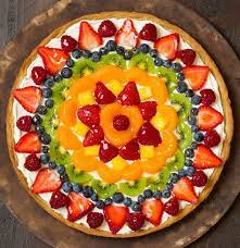 La Recette Decadente De Pizza Aux Fruits Super Facile Recipe Fruit Pizza Recipe Fruit Pizza Designs Easy Fruit Pizza