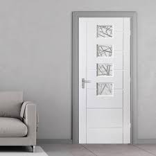 thistle lightly grained pvc door rhu style sandblasted glass