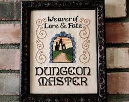 Instant download 'guess i'll die' dungeons and dragons cross stitch pattern. Dnd Cross Stitch Etsy
