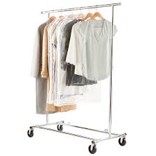 Check spelling or type a new query. Clothes Rack Chrome Metal Folding Commercial Clothes Rack The Container Store