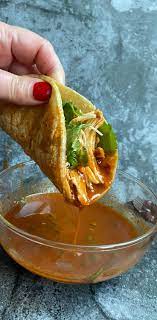 Chicken Birria Tacos Recipe In 2021 Mexican Food Recipes Tacos Food