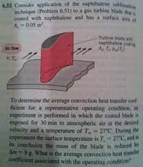 Solved Consider Application Of The Naphthalene Sublimation Chegg Com