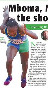 The athlete said she was trying very hard to concentrate on the race and. Mboma Masilingi Steal The Show In Prague Pressreader